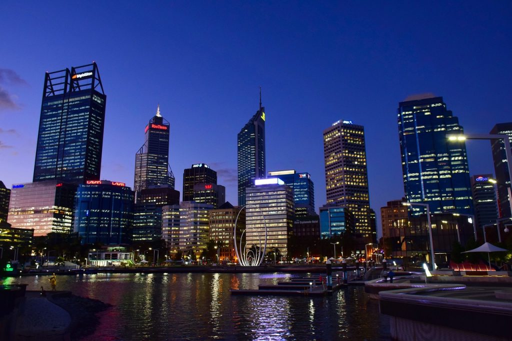 View of Perth from Elizabeth Quay