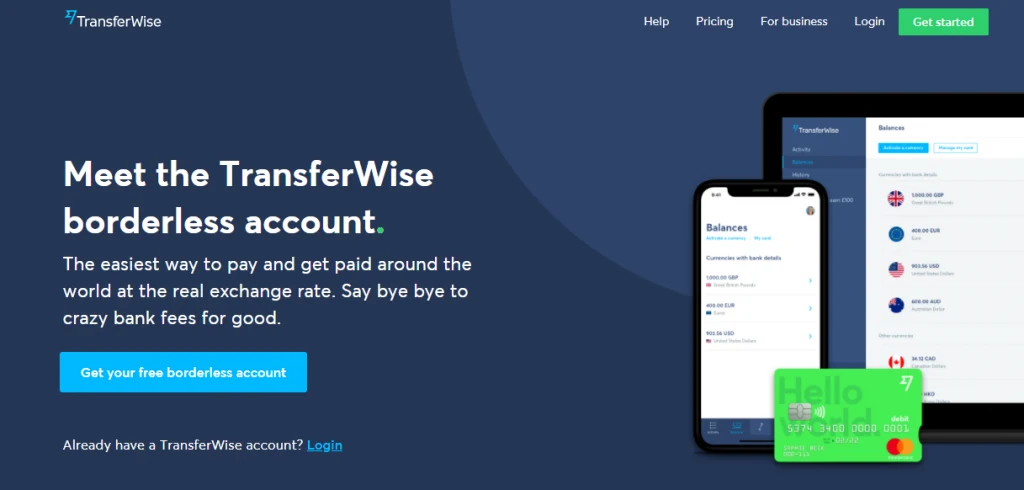 Transferwise Boardless Account