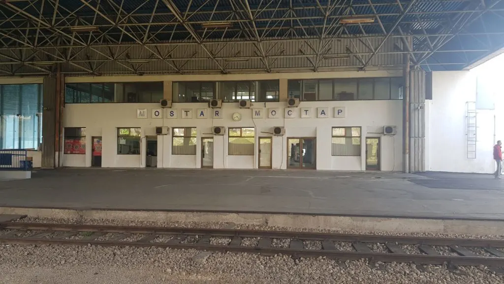 Train station in Mostar Bosnia and Herzegovina