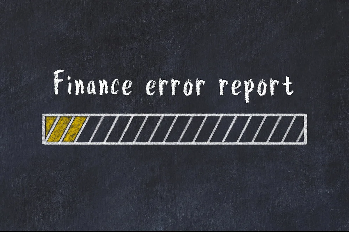 Finance error report