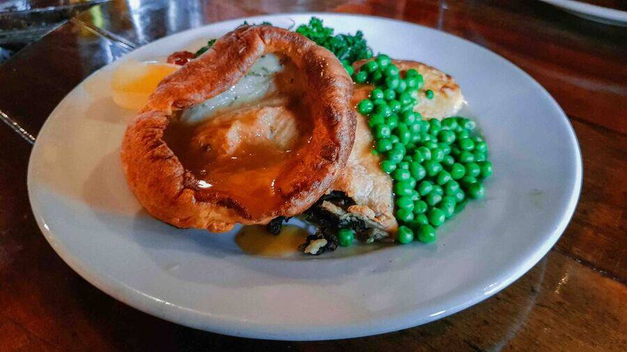 One of the amazing vegetarian Sunday Roasts in London. 