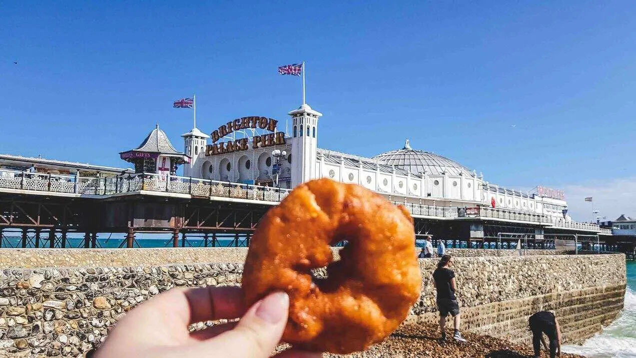 Donut with Brighton Pier