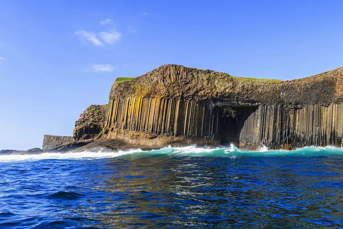 Fingals cave Staffa island on the coast of Scotland