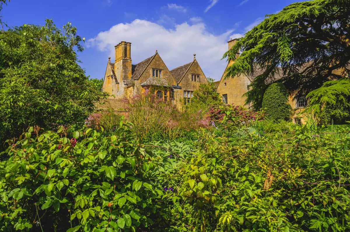 Hidcote manor gardens in the english cotswolds
