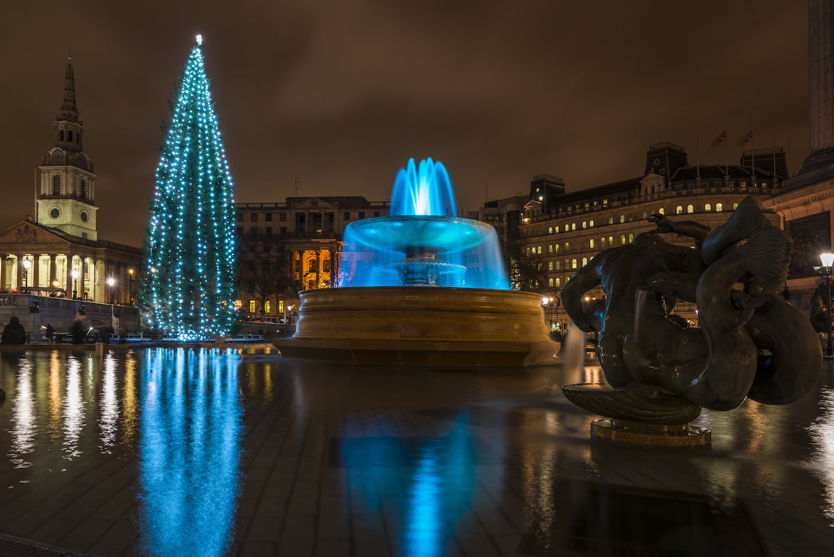 Christmas Tree in Trafalgar Square