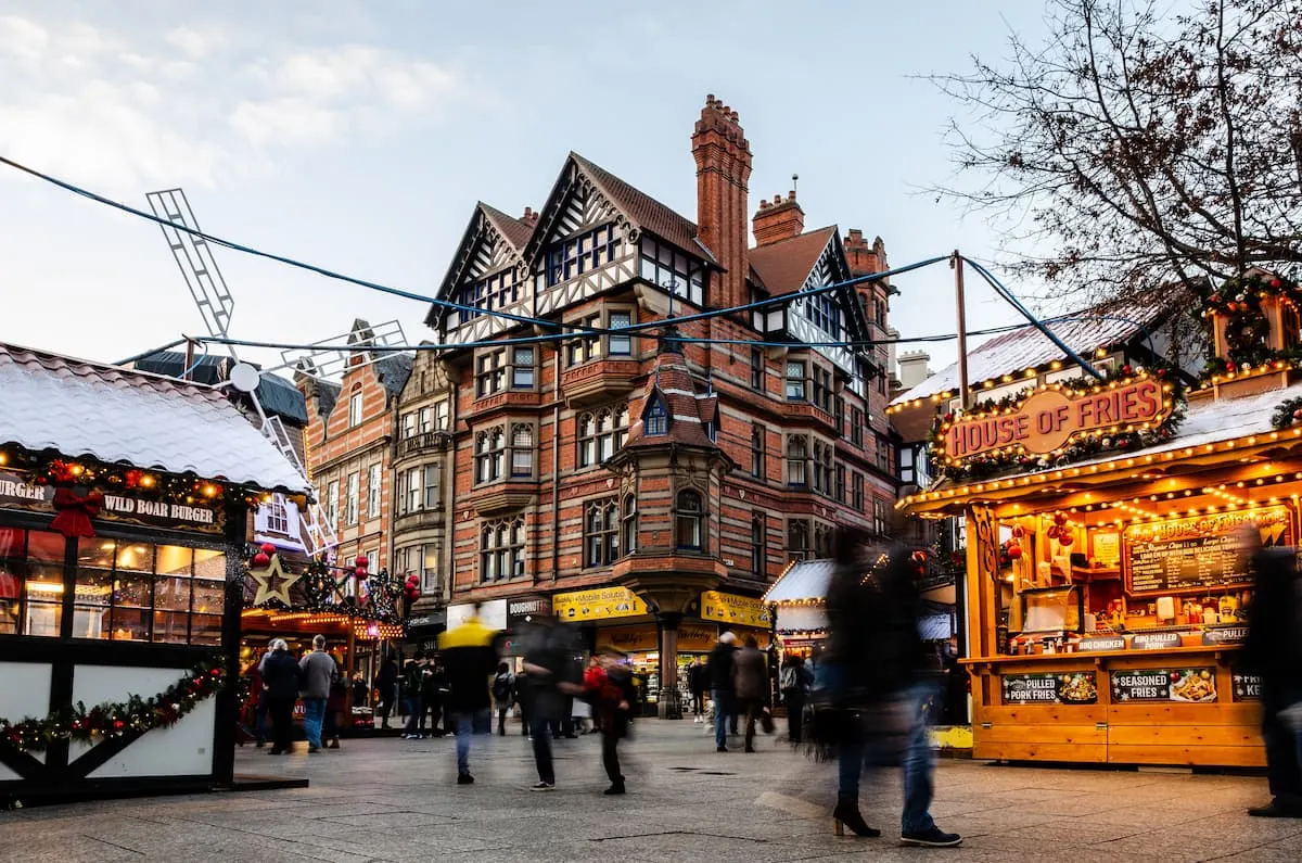 Christmas Market in Old Market Square, Nottingham