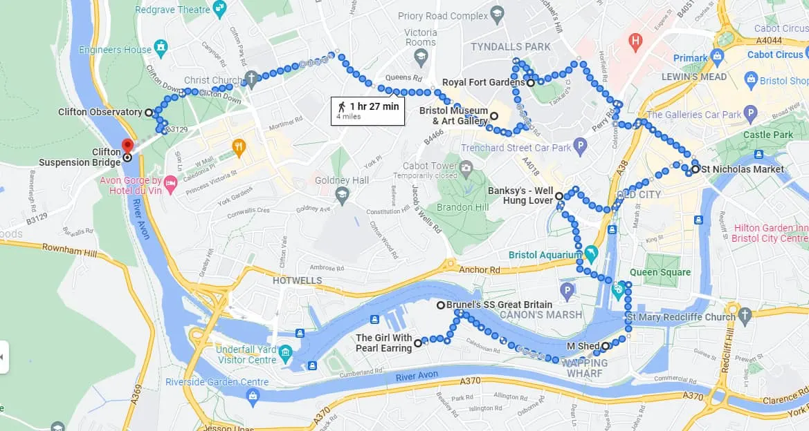 Bristol Walking Map