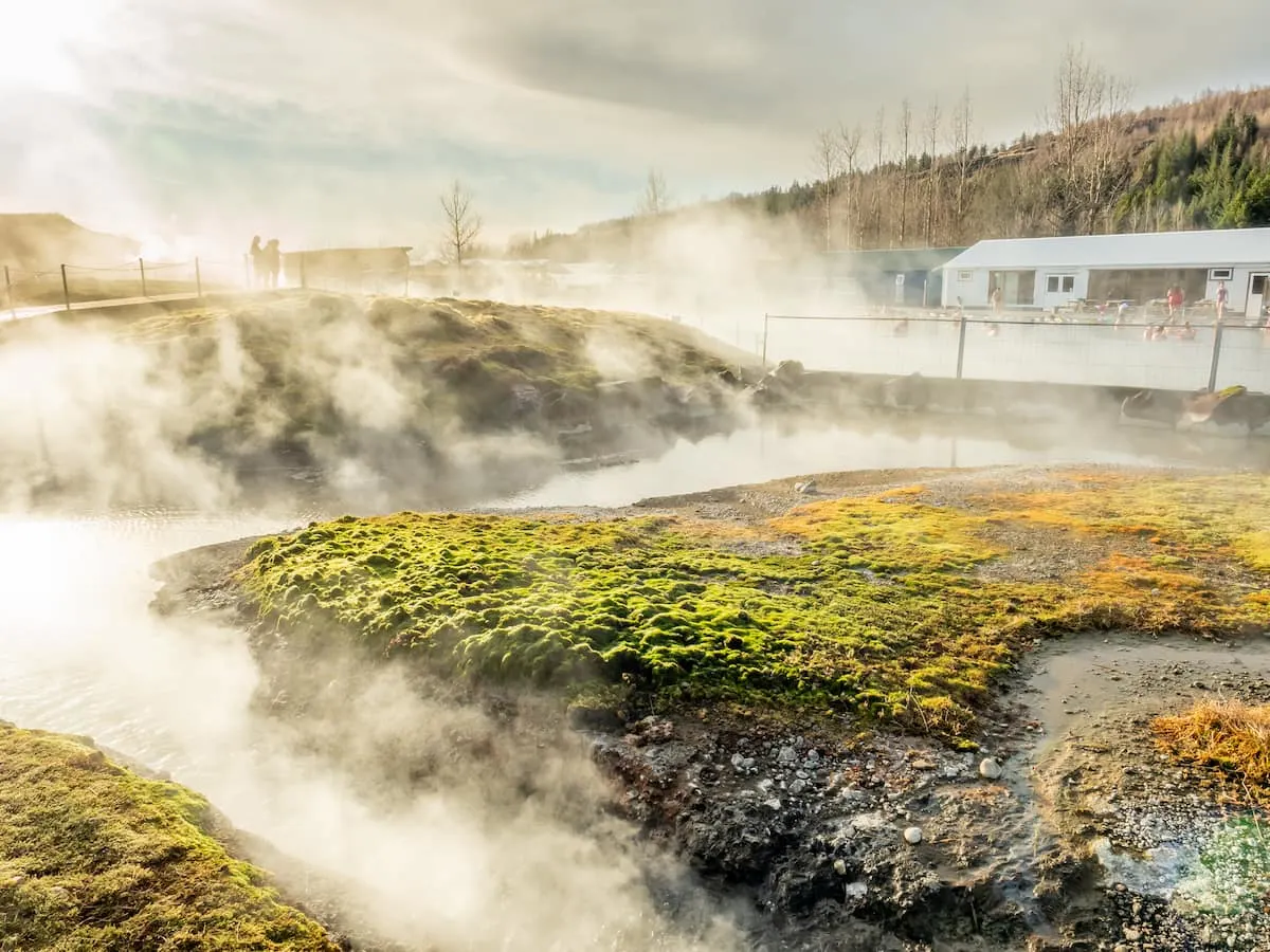 Geothermal of hot spring pool in Iceland