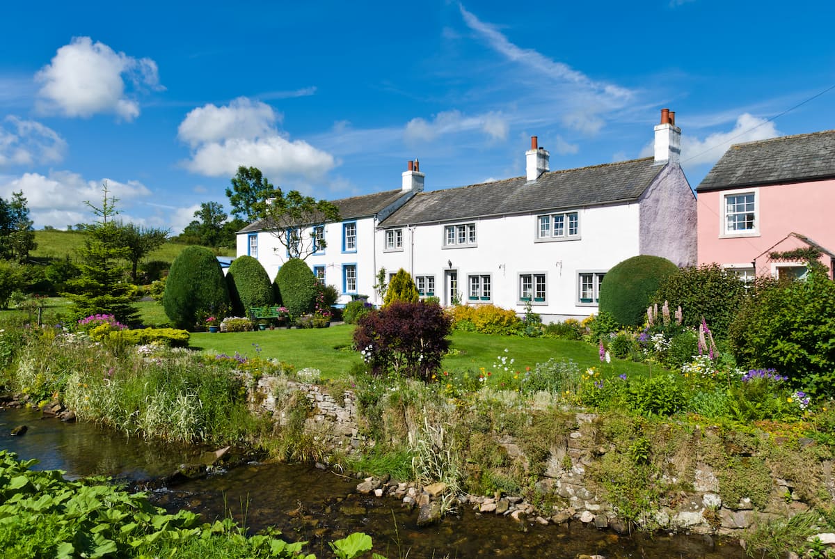 Picturesque cottages in the village of Caldbeck
